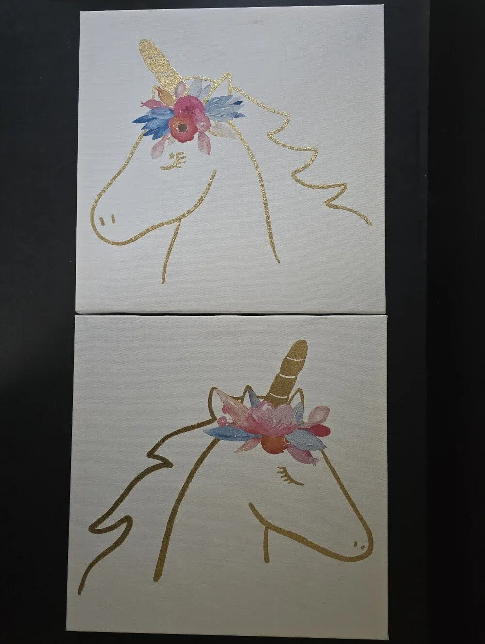 Unicorn Canvases - Set Of 2
